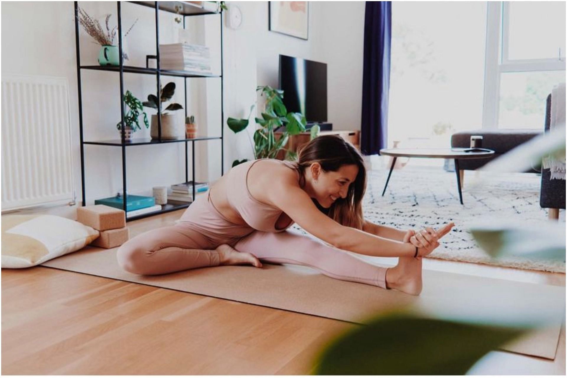 The head-to-knee pose is an excellent stretching asana. (Photo by marisseyoga via Instagram)
