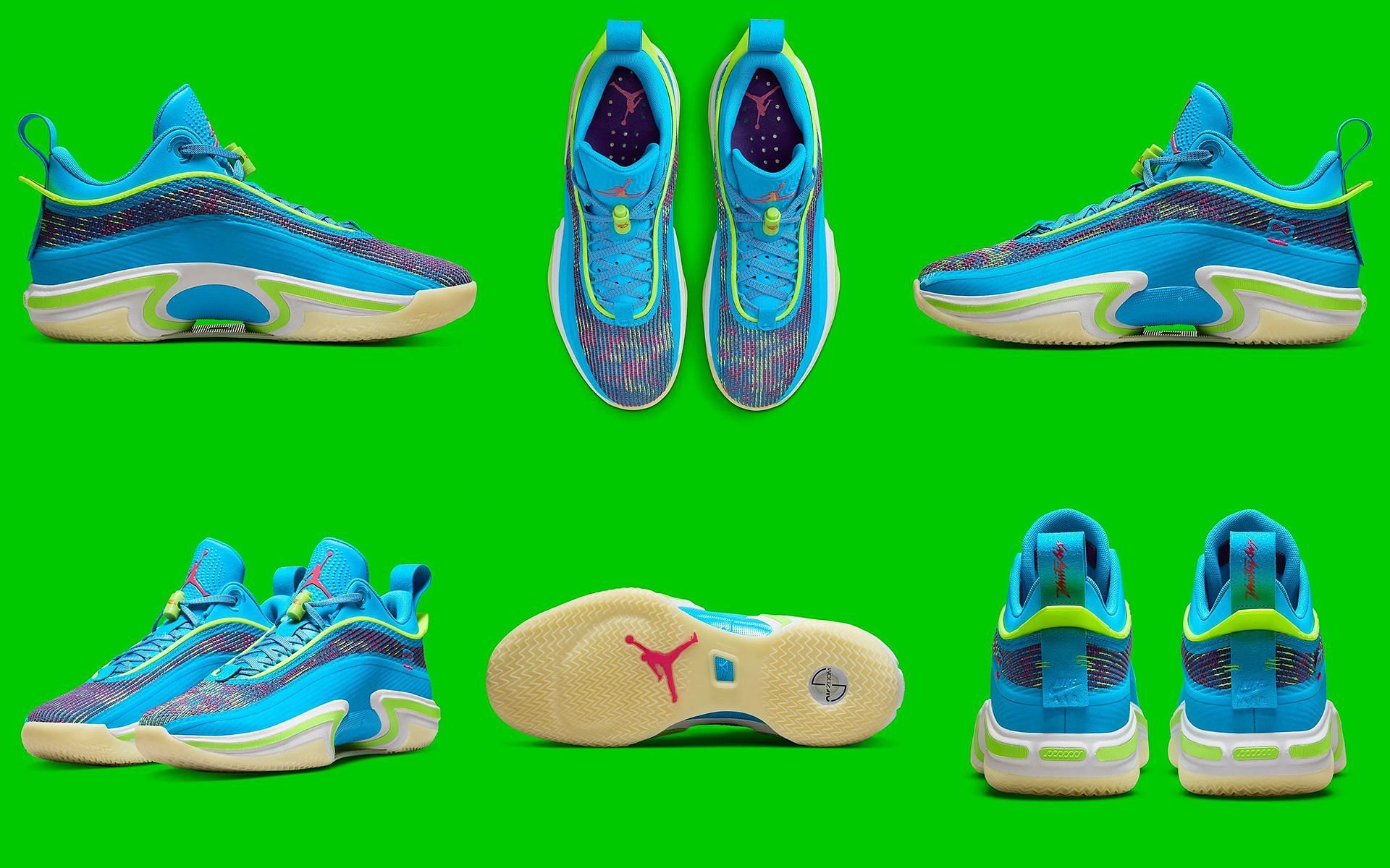 Take a detailed look at the Air Jordan 36 Low Luka sneakers (Image via Sportskeeda)