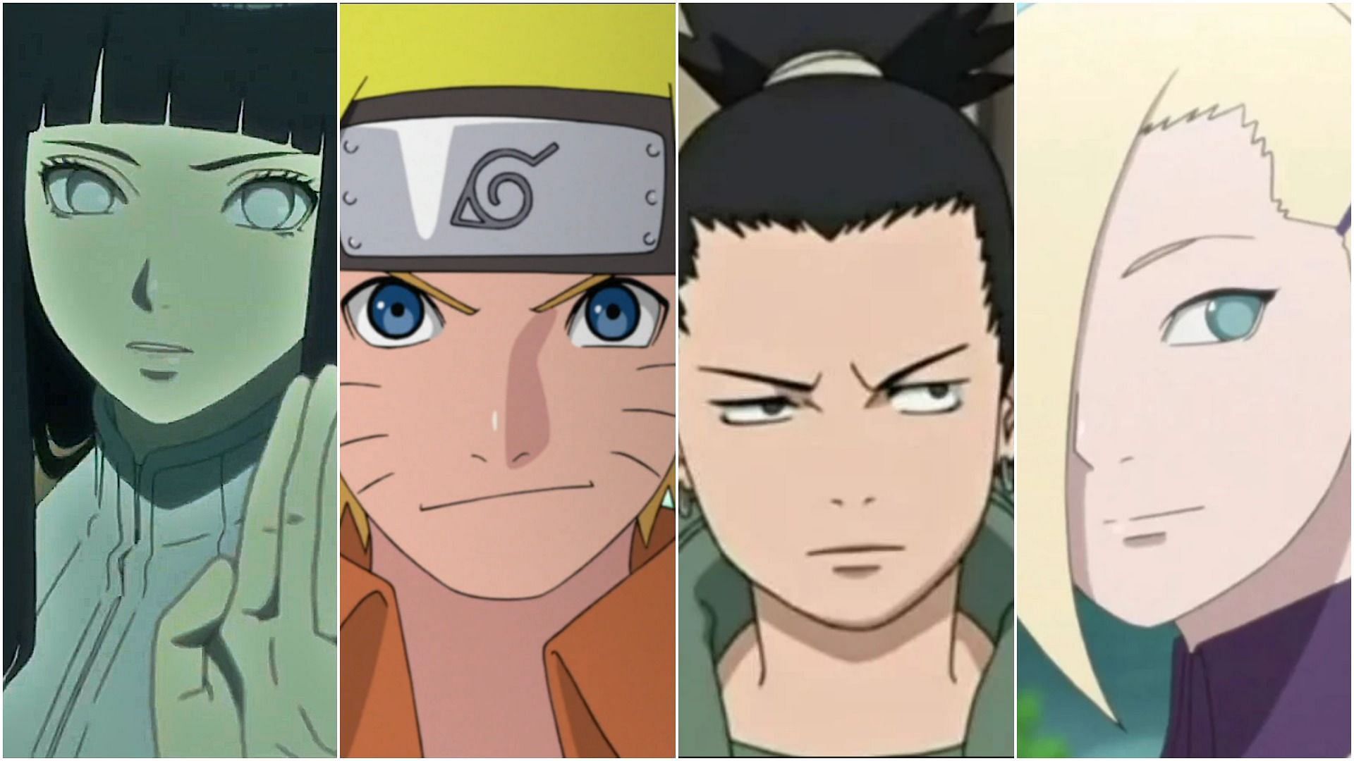 Hinata, Naruto, Shikamaru, and Ino as shown in the anime (Image via Pierrot)