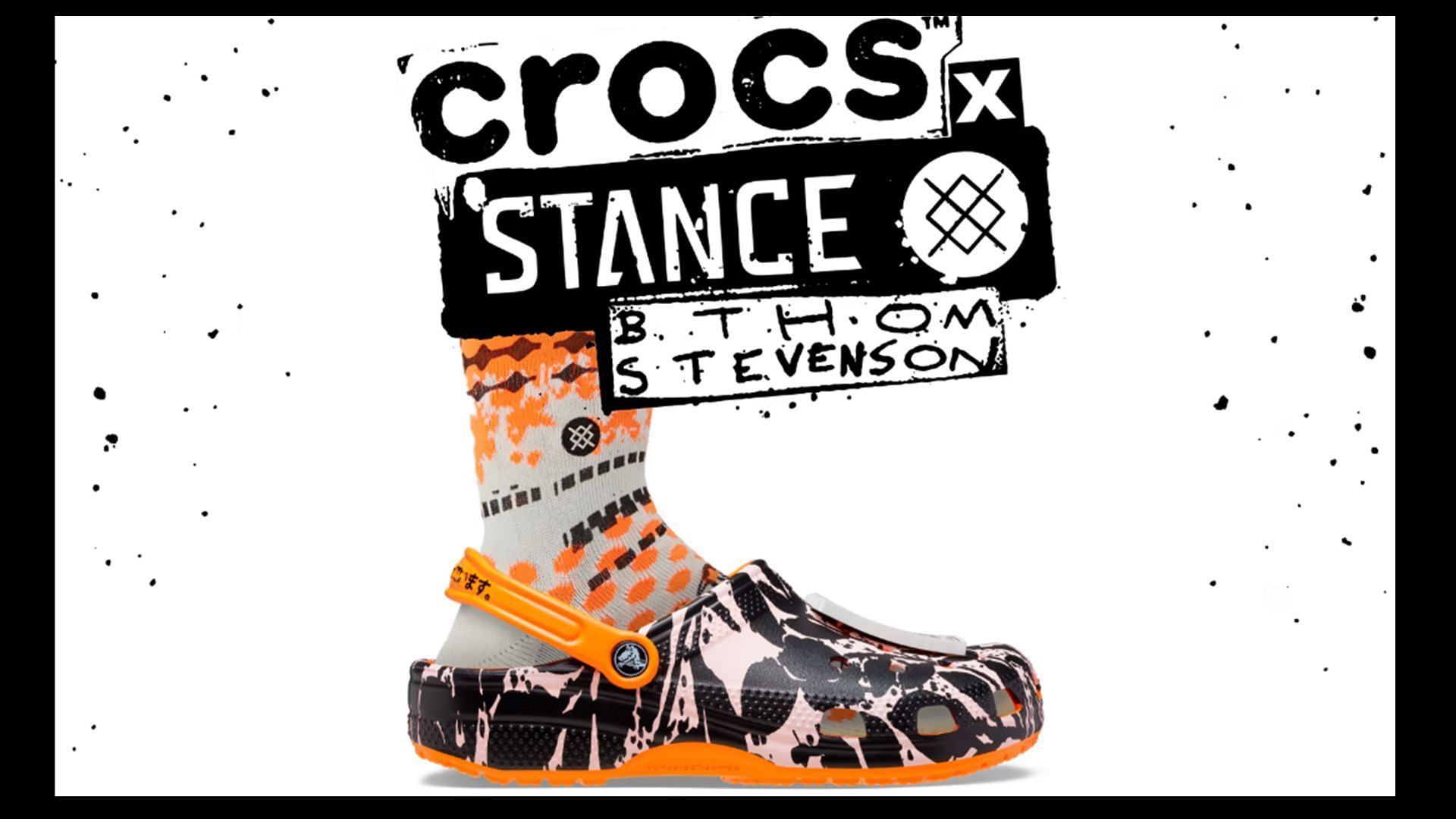 Crocs x Stance x B. Thom collection (Image via Crocs)