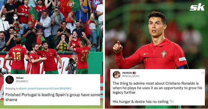 Twitter explodes as Cristiano Ronaldo and Portugal secure easy 2-0 win over Czech Republic