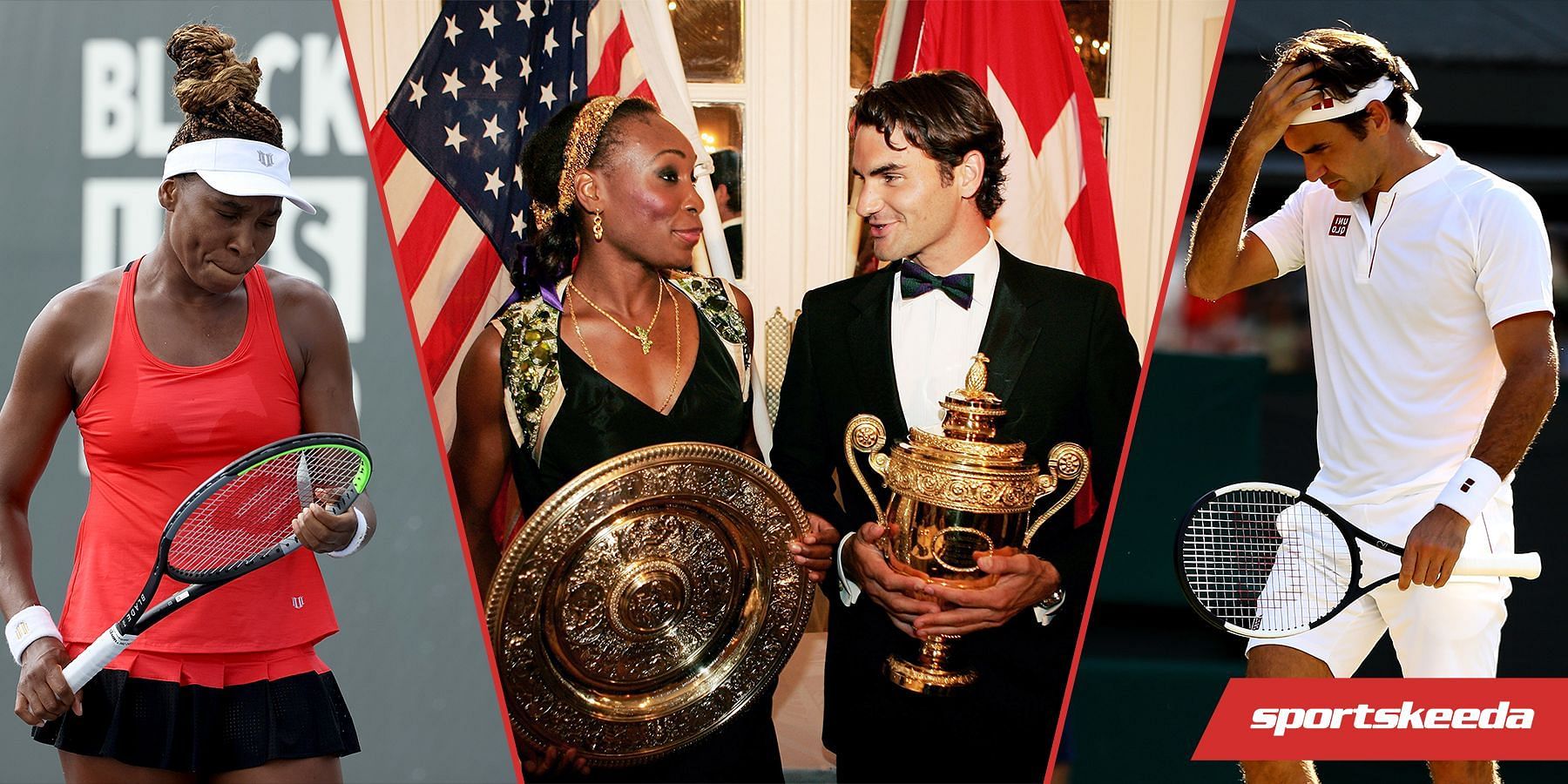 Venus Williams and Roger Federer have a combined tally of 13 Wimbledon titles.