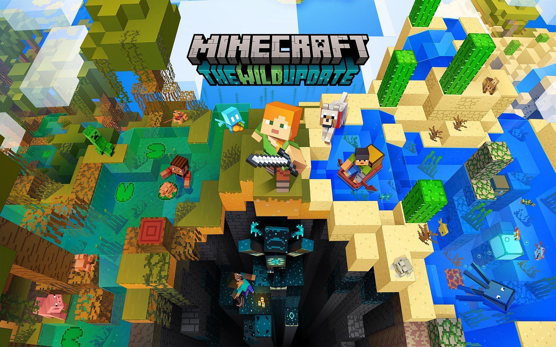 The logo for the Minecraft Wild Update (Image via Mojang)