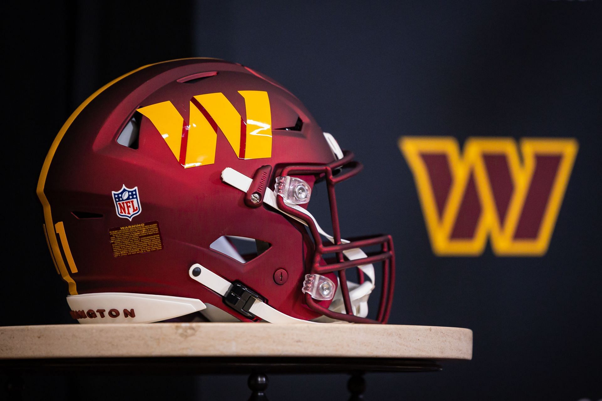 Washington Commanders logo helmet