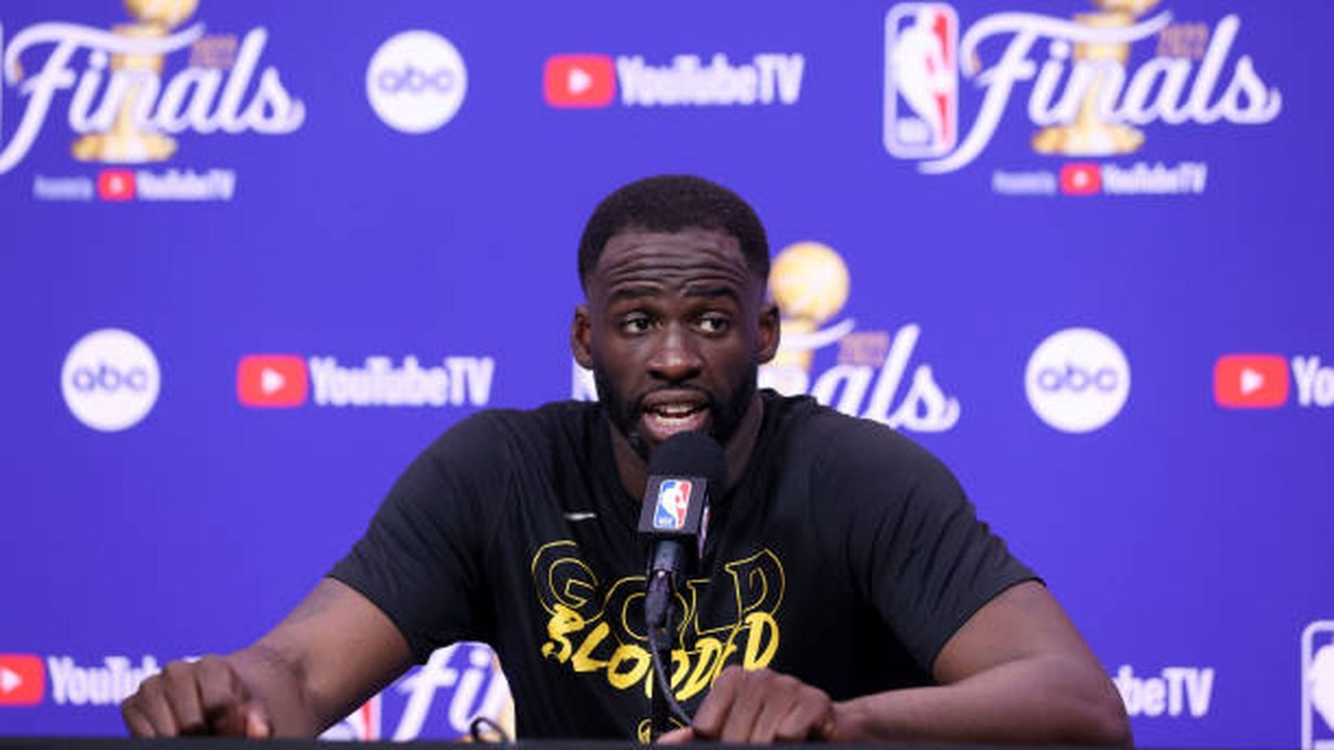 Draymond Green didn't back up his talk in the Golden State Warriors' Game 3 loss to the Boston Celtics. [Photo: AS USA]