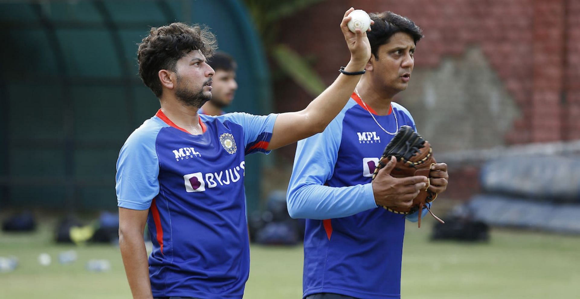 Kuldeep Yadav has been ruled out of the entire series with a hand injury (Credit: BCCI/Twitter).