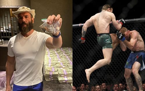 Dan Bilzerian (left), Conor McGregor and Donald Cerrone (right) [Images courtesy of @danbilzerian on Twitter]