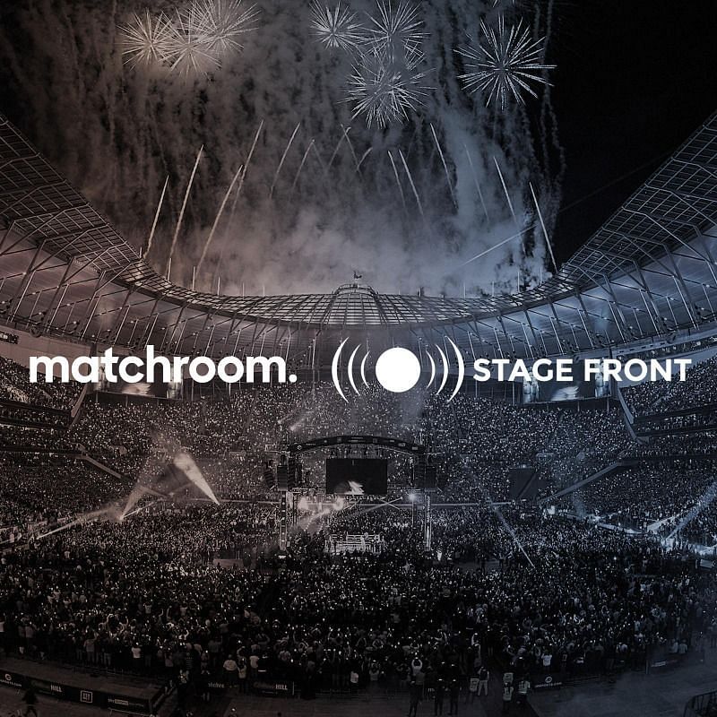 Matchroom Boxing and Stage Front. (Via @MatchroomBoxing Twitter).