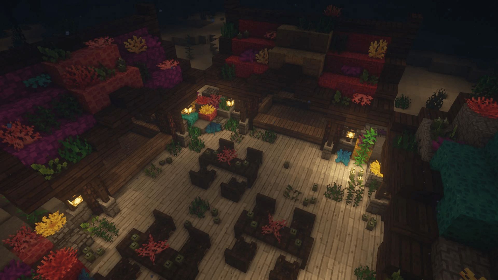 Players can mingle and shop in this underwater market (Image via Admirable-Taste-9454/Reddit)