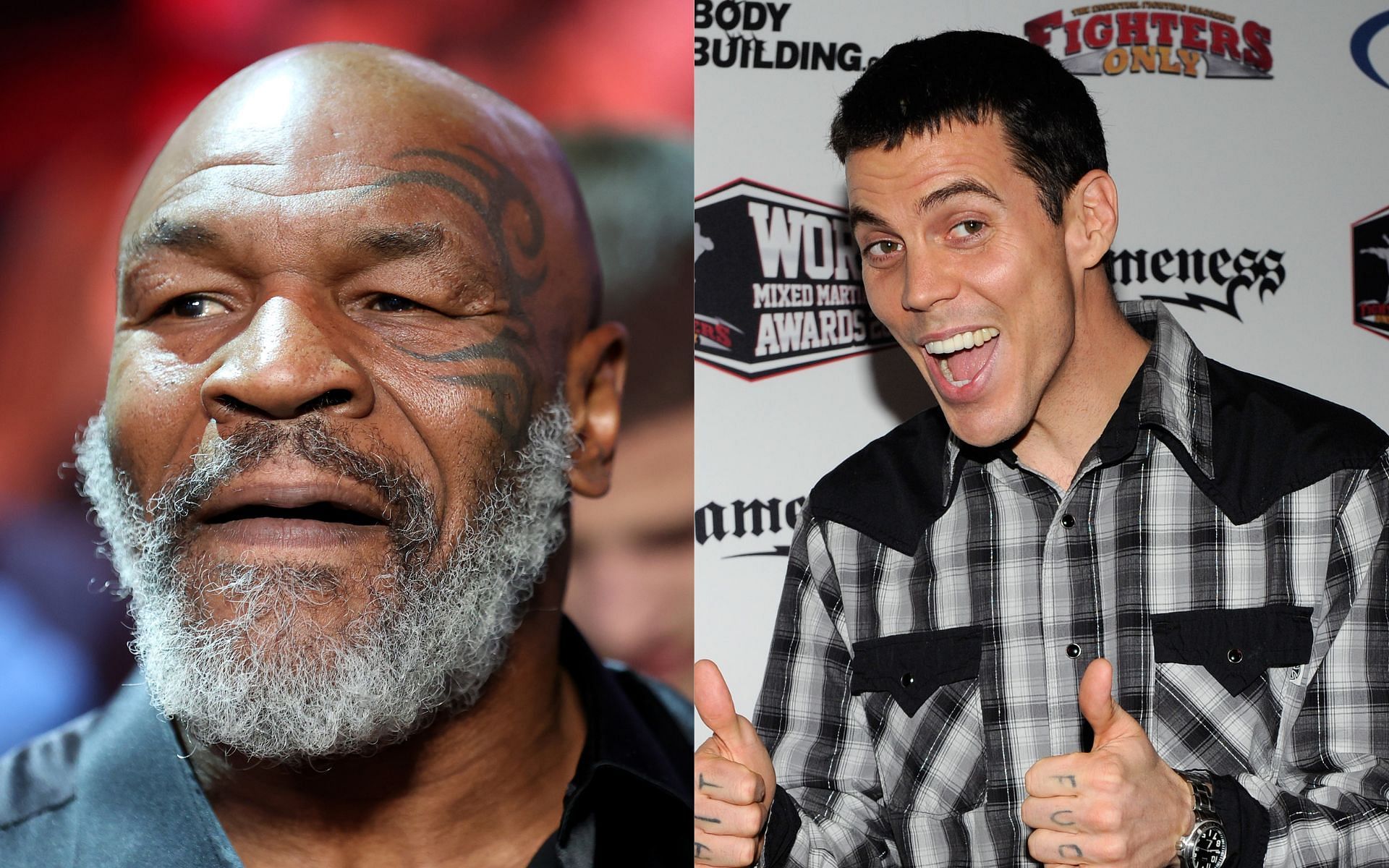 Mike Tyson (left) and Steve-O (right) (Image credits Getty)