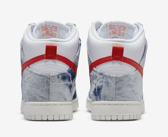 nike dunk high washed denim womens stores