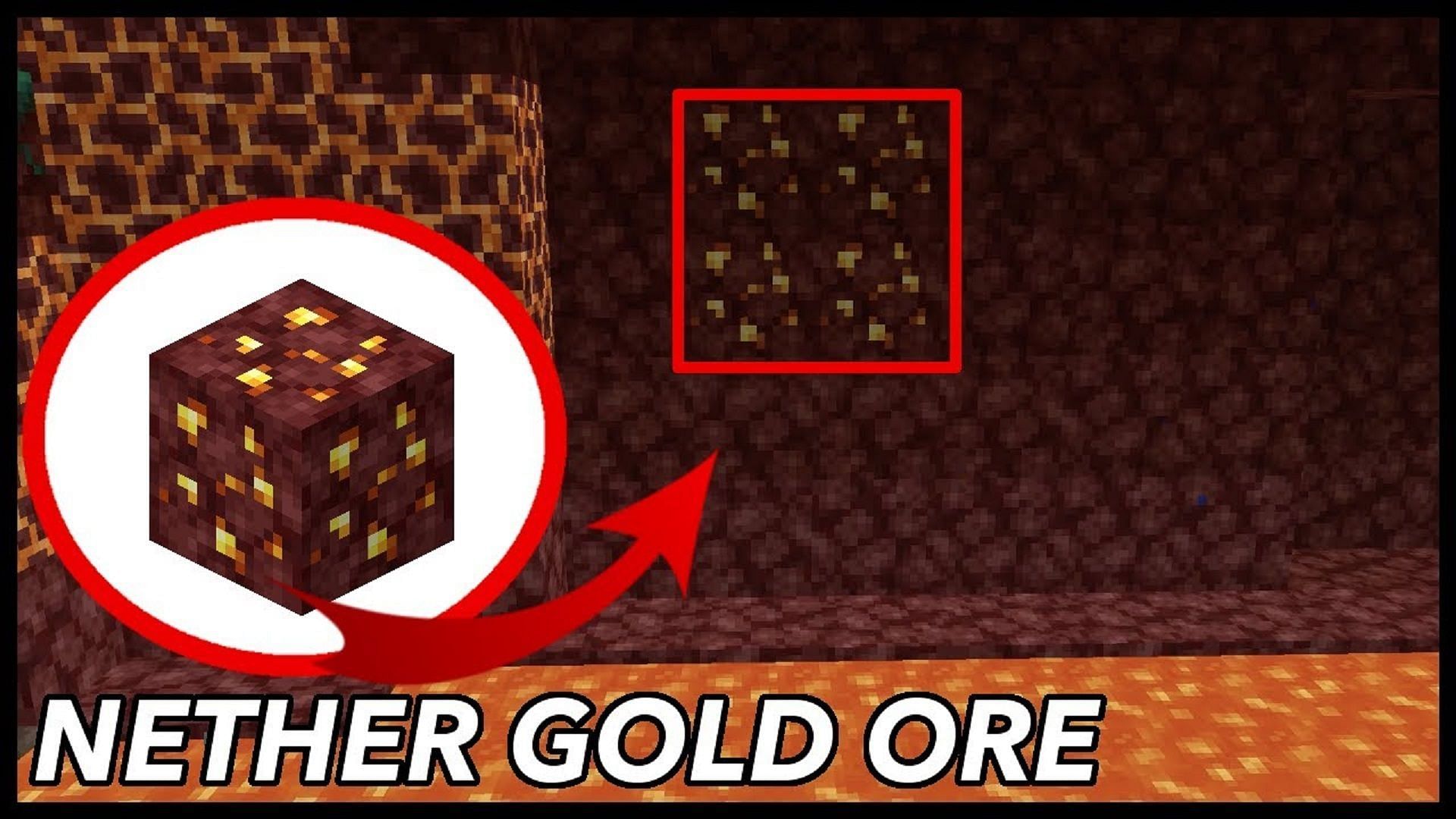 Nether gold ore in Minecraft (Image via RajCraft/Youtube)