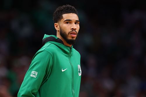 Boston Celtics superstar Jayson Tatum during the 2022 NBA Finals - Game 4