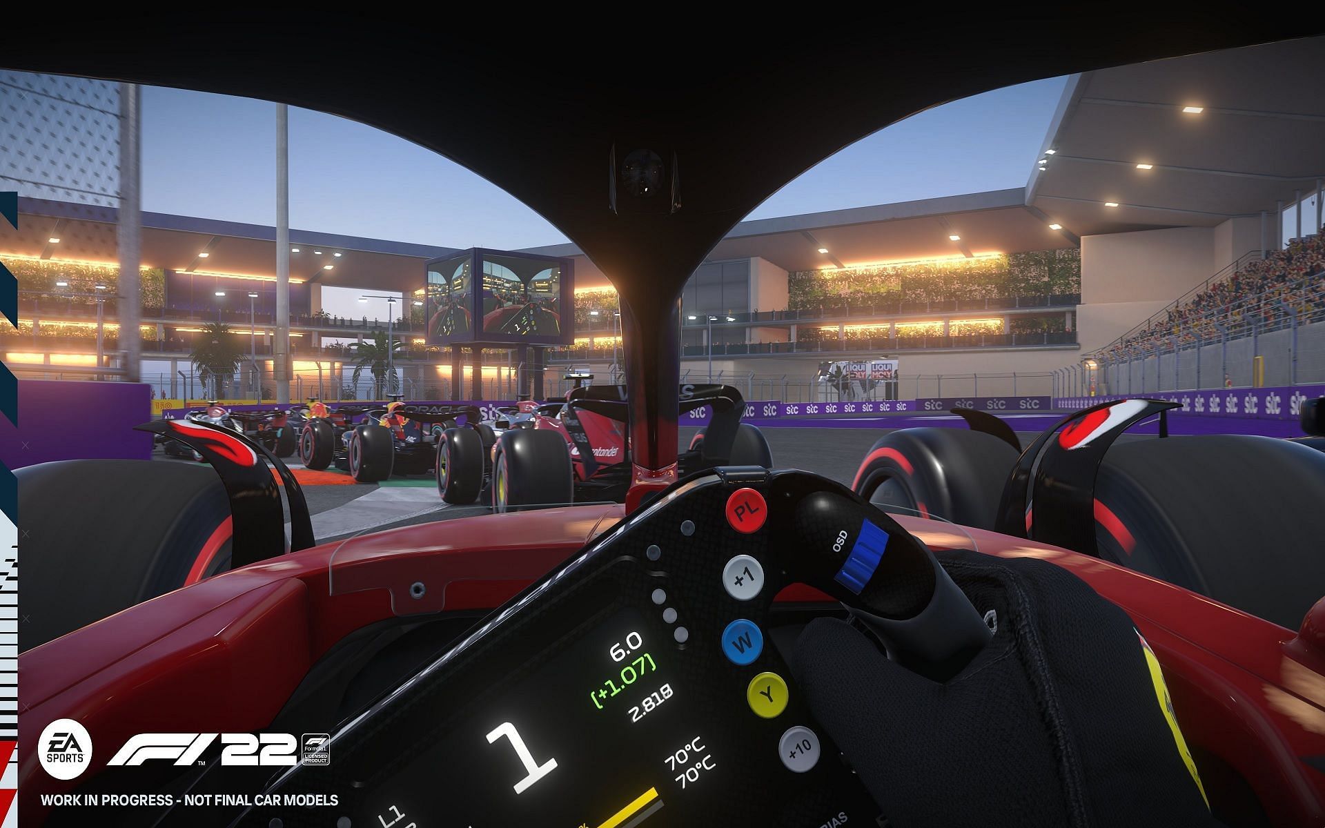 F1 22 players should only use DRS at the right time (Image via Codemasters)