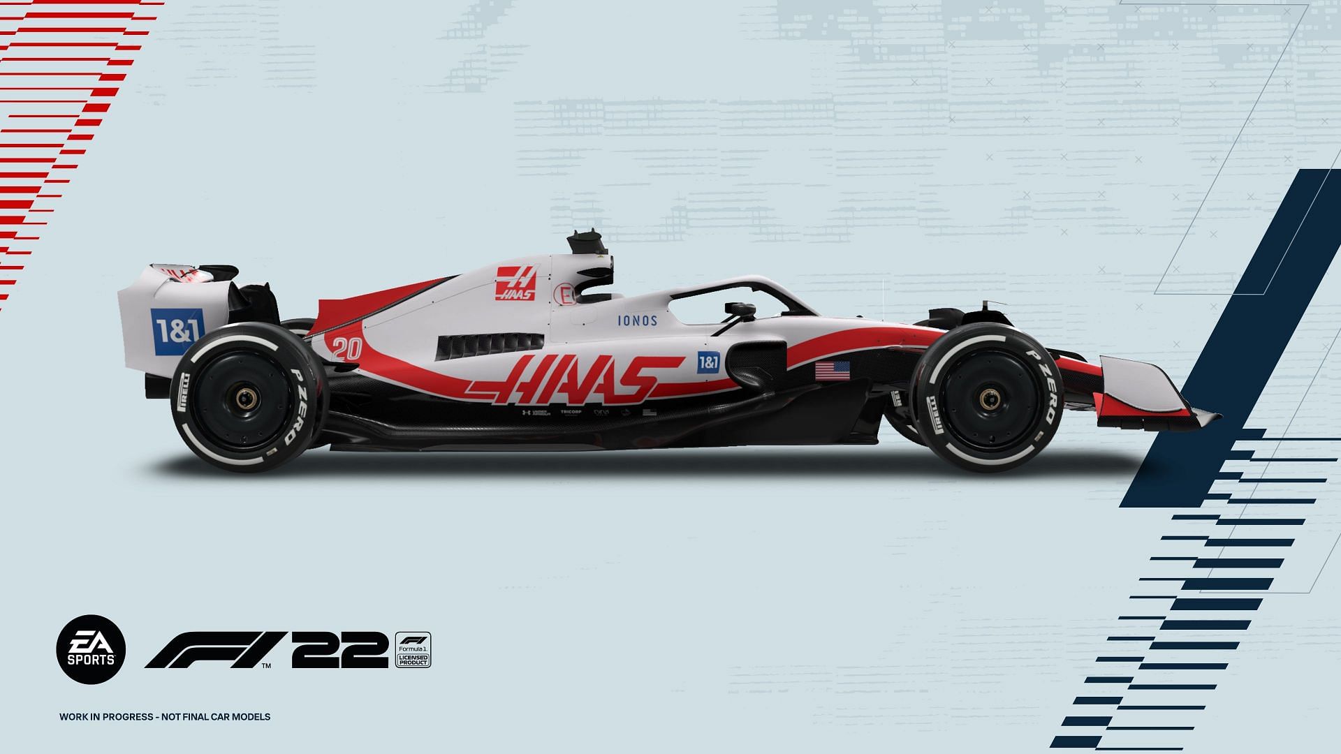 Haas&#039; long prevailing financial issues could be a huge negative factor for their expected low performance in F1 22 (Image via EA Sports - F1 22)