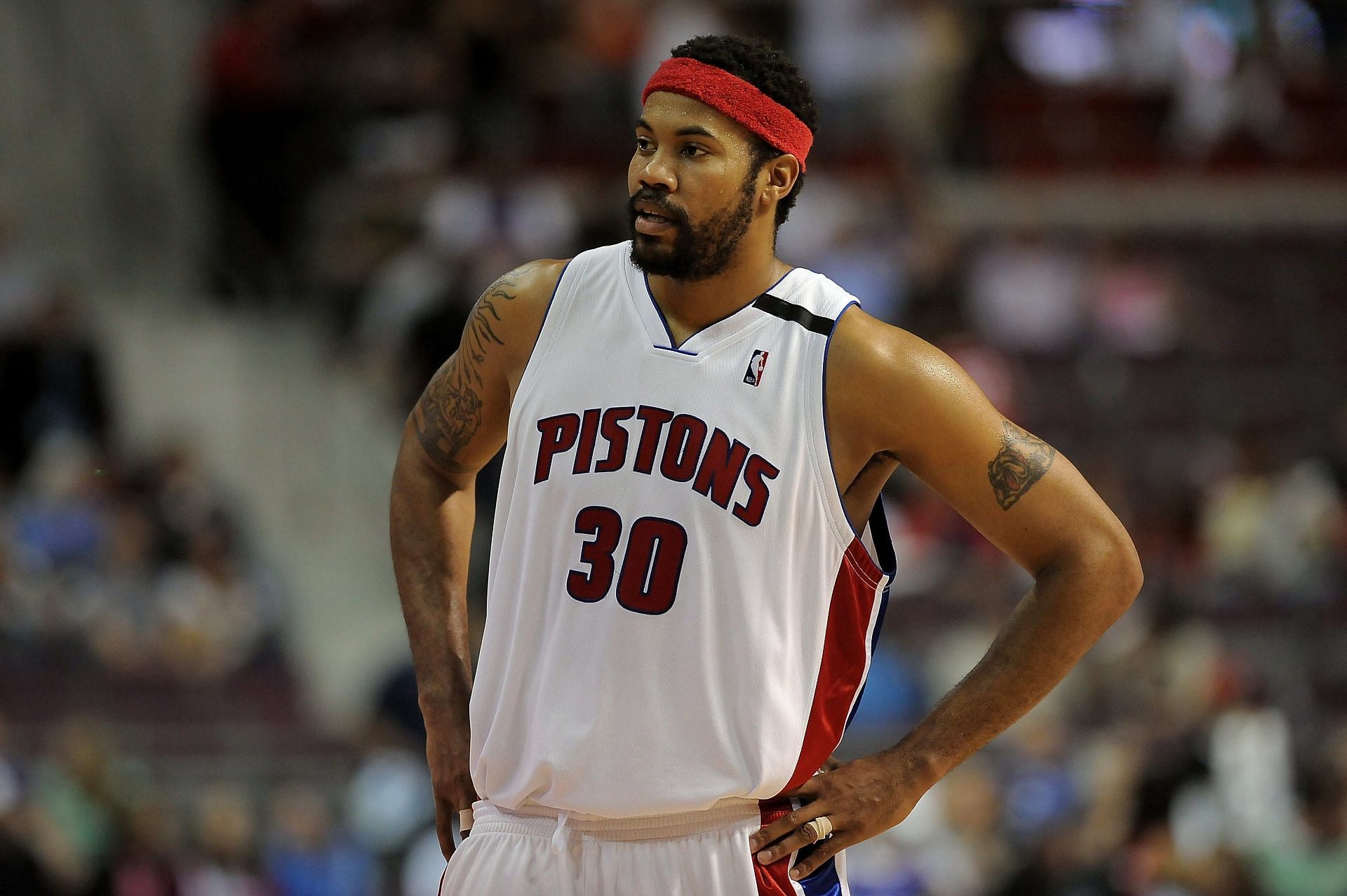 Rasheed Wallace during his time with the Detroit Pistons.