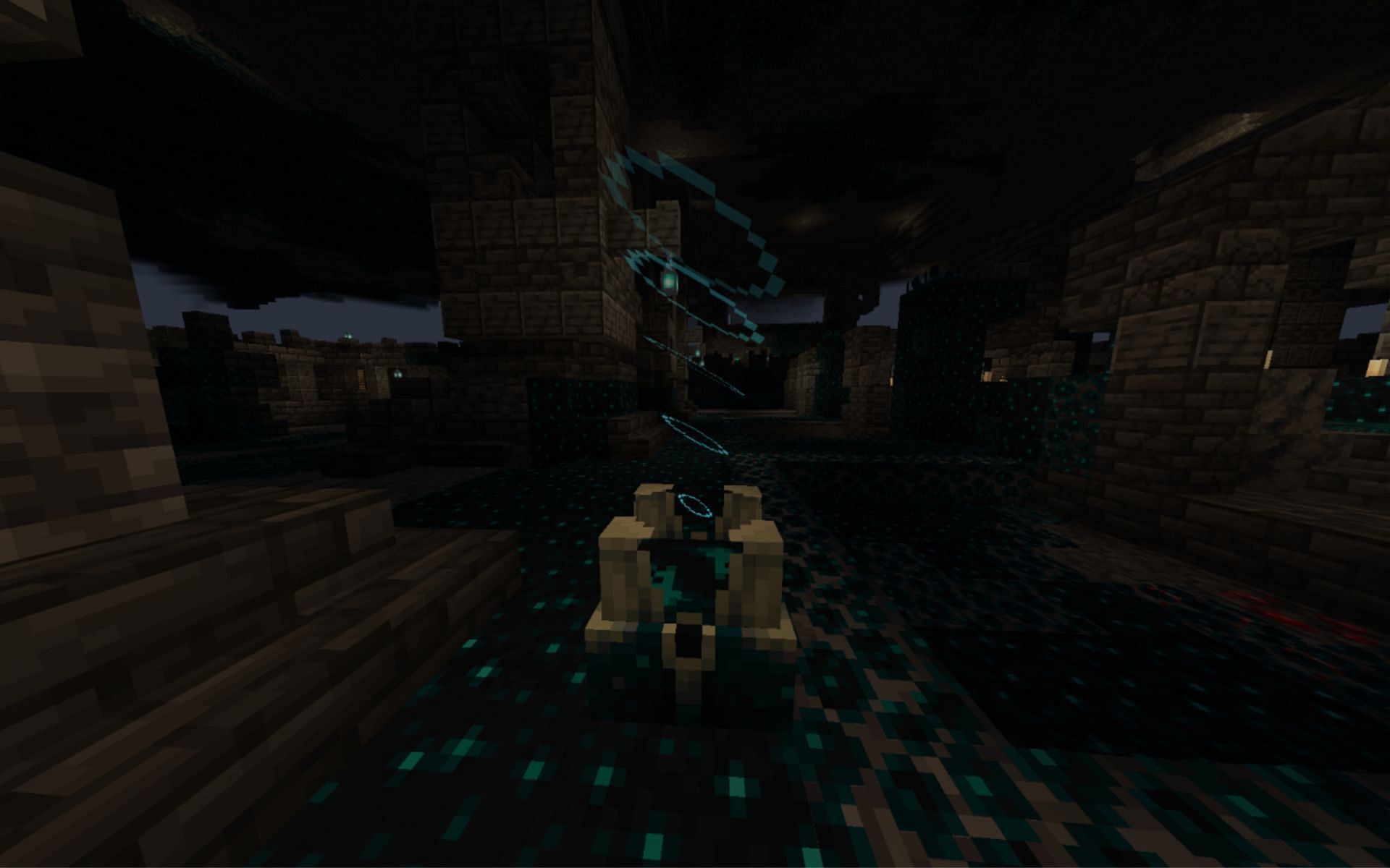 A sculk shrieker in an Ancient City (Image via Minecraft)