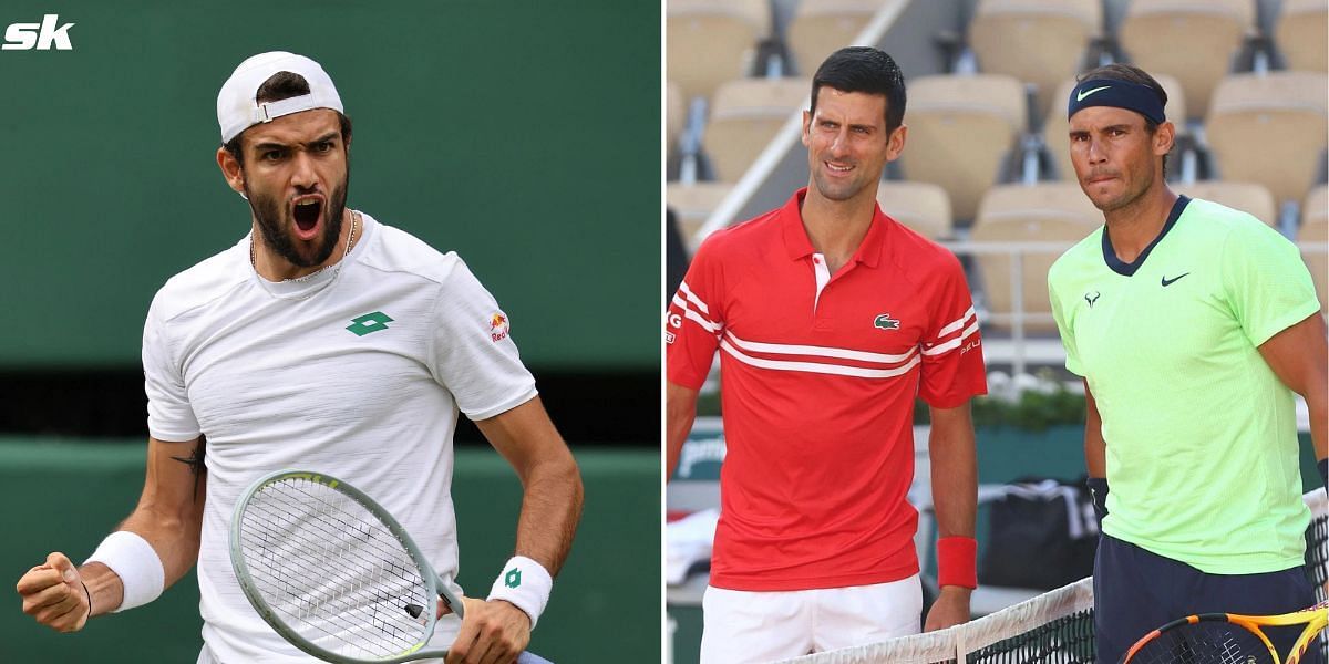 Matteo Berrettini thinks beating Novak Djokovic at Wimbledon is a tougher task than beating Rafael Nadal