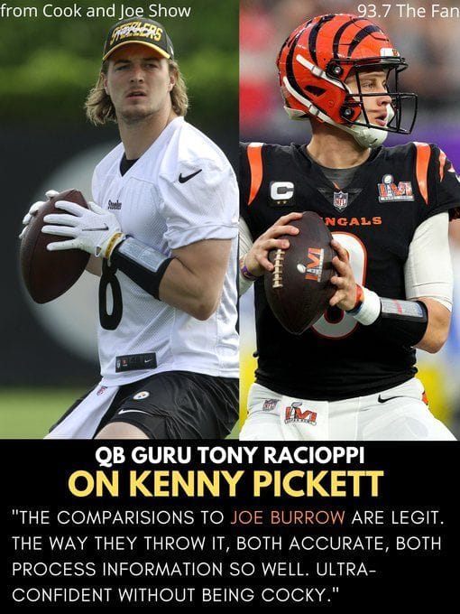 Coach compares Kenny Pickett to Joe Burrow