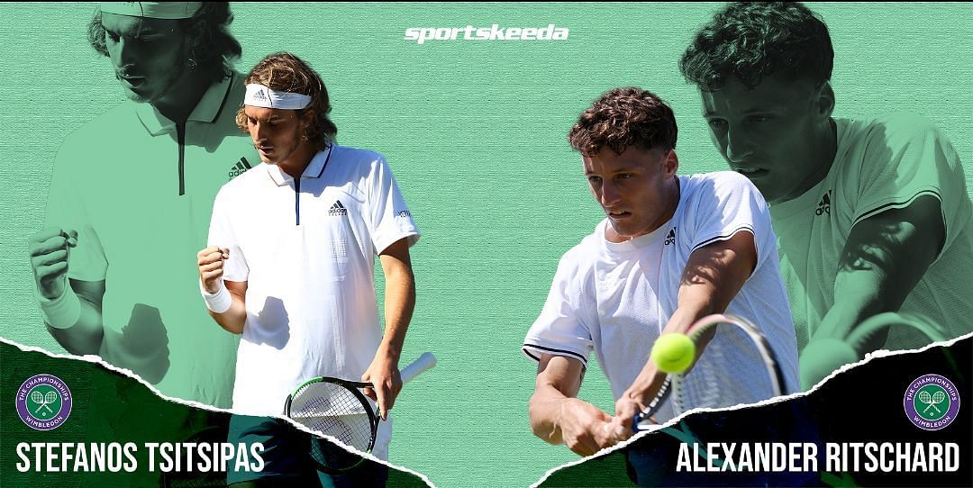 Stefanos Tsitsipas will take on Alexander Ritschard in the first round of Wimbledon