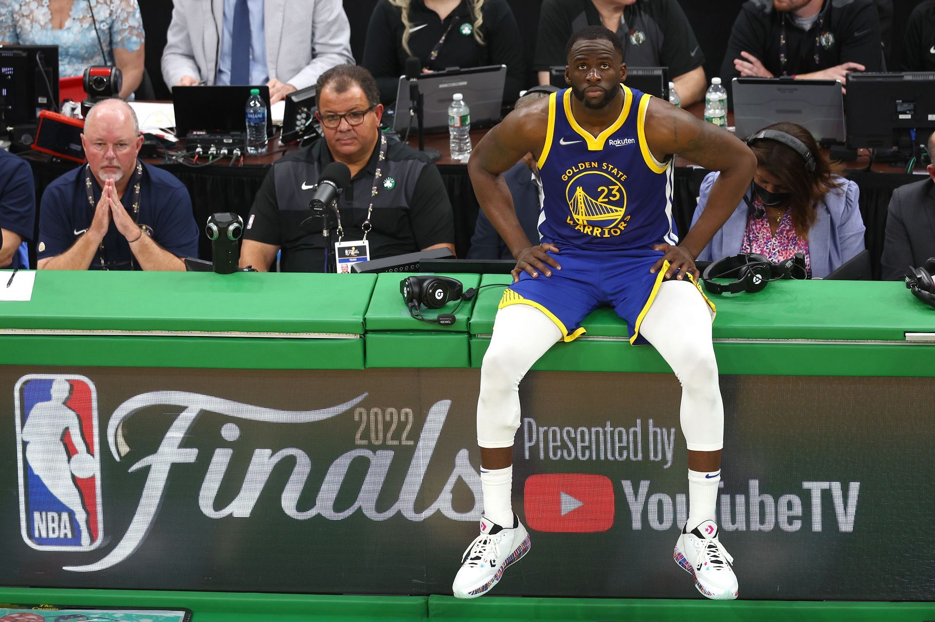 Draymond Green in action during 2022 NBA Finals - Game Six