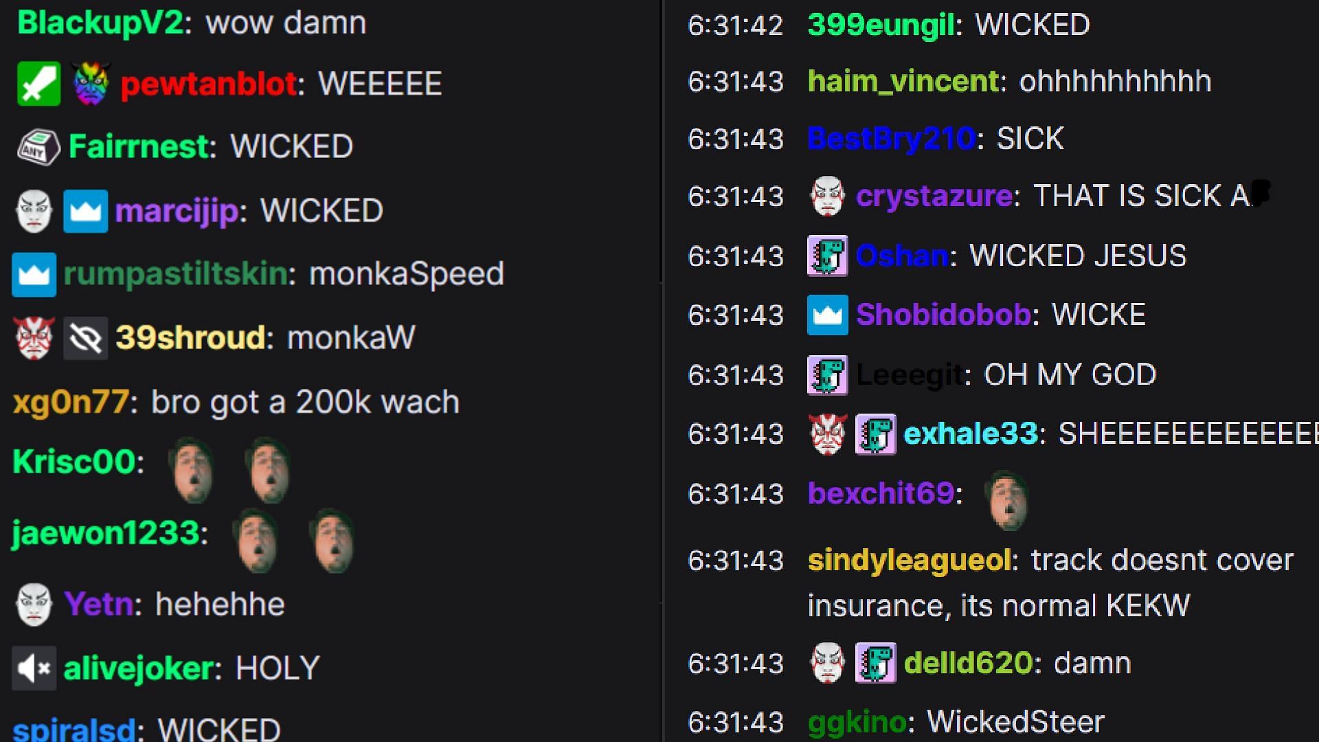 Fans reacting to JakenBake riding in the car (Image via jakenbakeLIVE / Twitch)