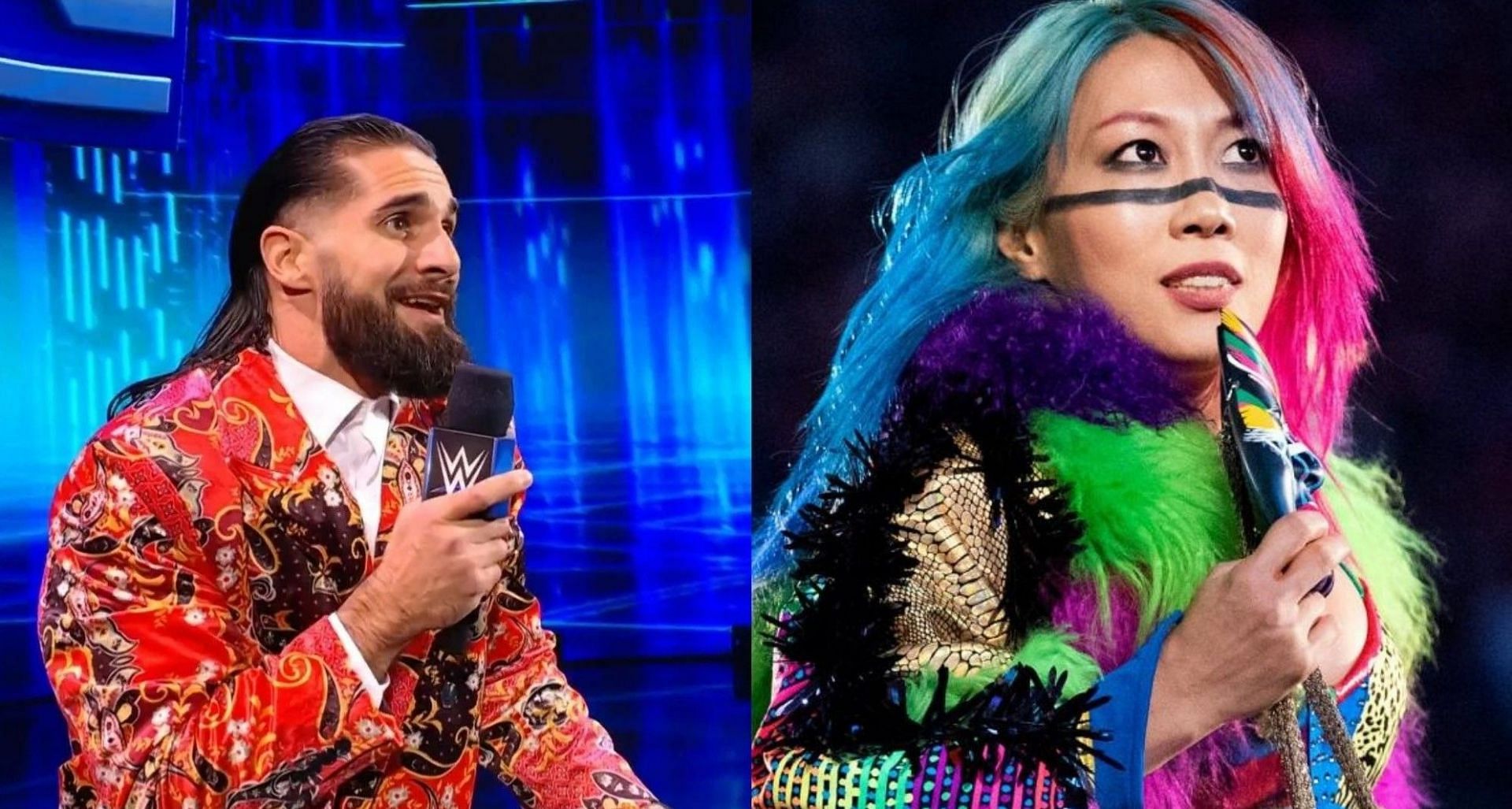 Seth Rollins and Asuka are two of the biggest stars in WWE at the moment