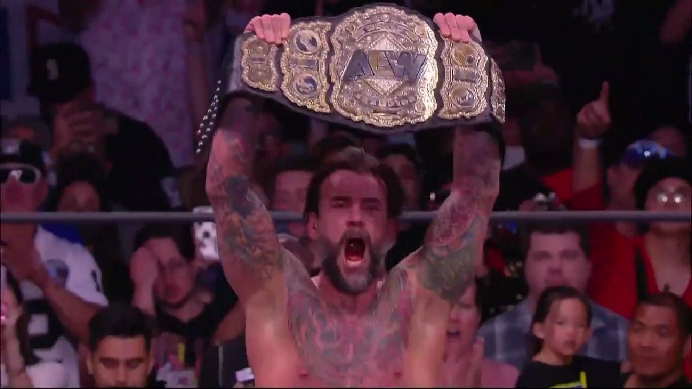 Current AEW World Heavyweight Champion CM Punk.