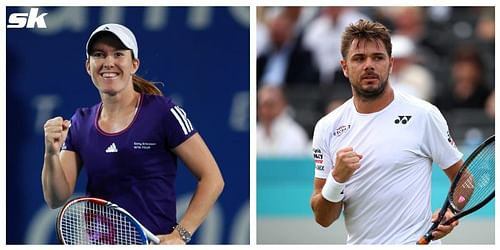 Justine Henin (L) & Stan Wawrinka fell just a Wimbledon title short of completing their Career Slam