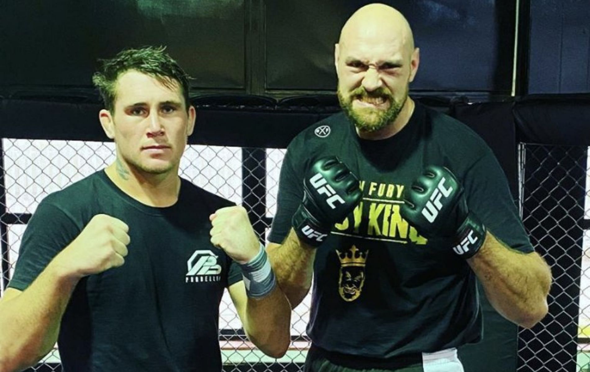 Darren Till (left) &amp; Tyson Fury (right) [Image Credits- @TheMacLife on Twitter]