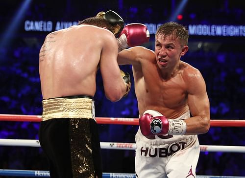 Gennady Golovkin shows glimpses of his preparations less than two months before his trilogy fight against Canelo Alvarez. (Photo by Al Bello/Getty Images)