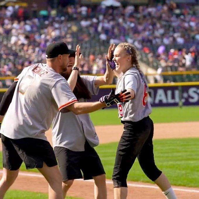 WATCH: Ace Dancer JoJo Siwa and WWE Star Mike 'The Miz' Mizanin Turns Up  for 2022 MLB All-Star Celebrity Softball Game - EssentiallySports