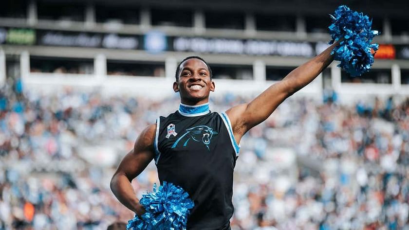 Carolina Panthers feature new male cheerleader
