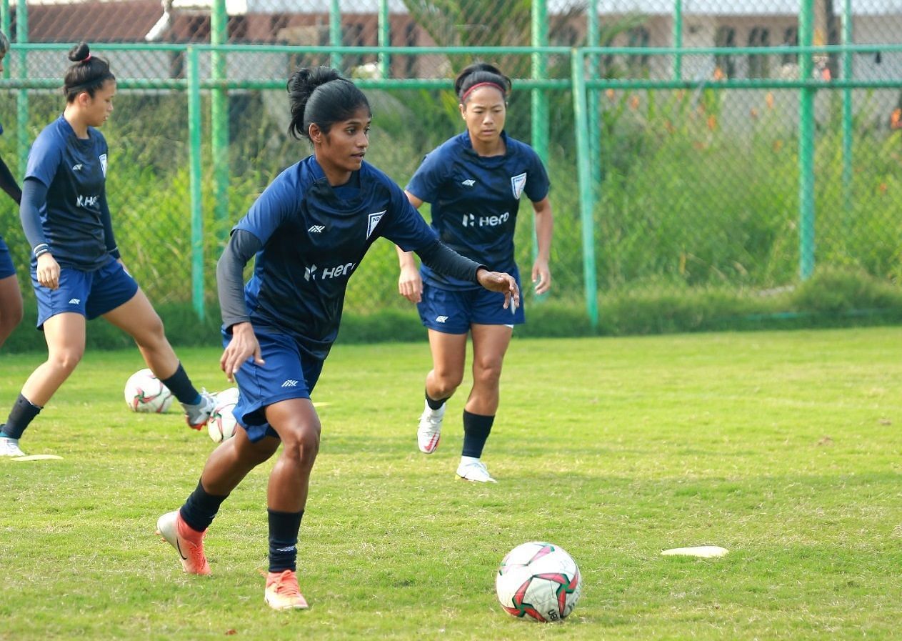 The Indian players training ahead of the tournament. (Image Courtesy: AIFF)