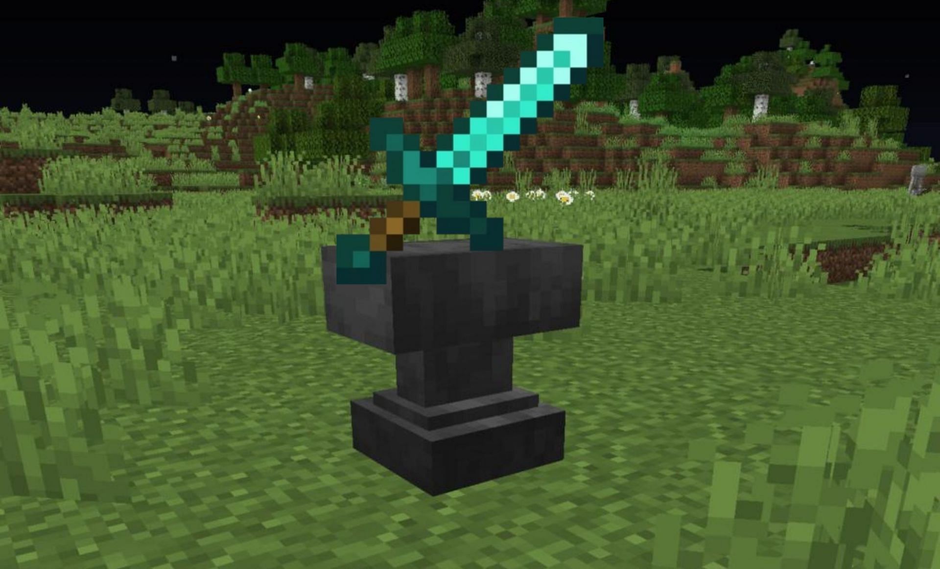 minecraft coal sword