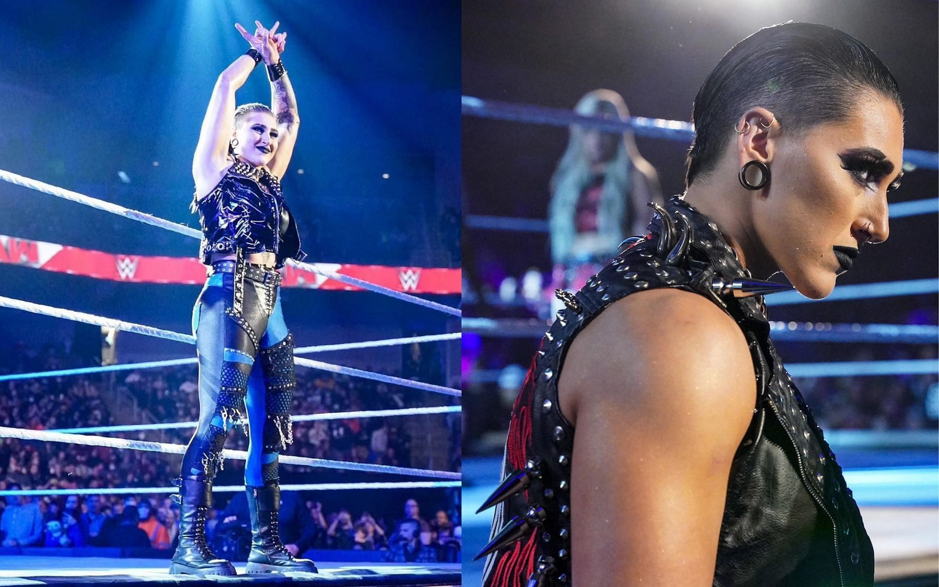 Rhea Ripley is known for her gothic-rocker look citing all-black attire and lipstick