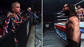 Watch: Seth Rollins reacts to Cody Rhodes fan threatening to beat him up
