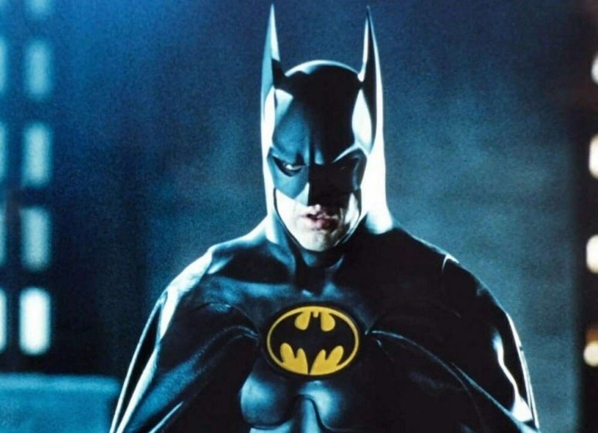 Michael Keaton as Batman (Image via Warner Bros Studios)