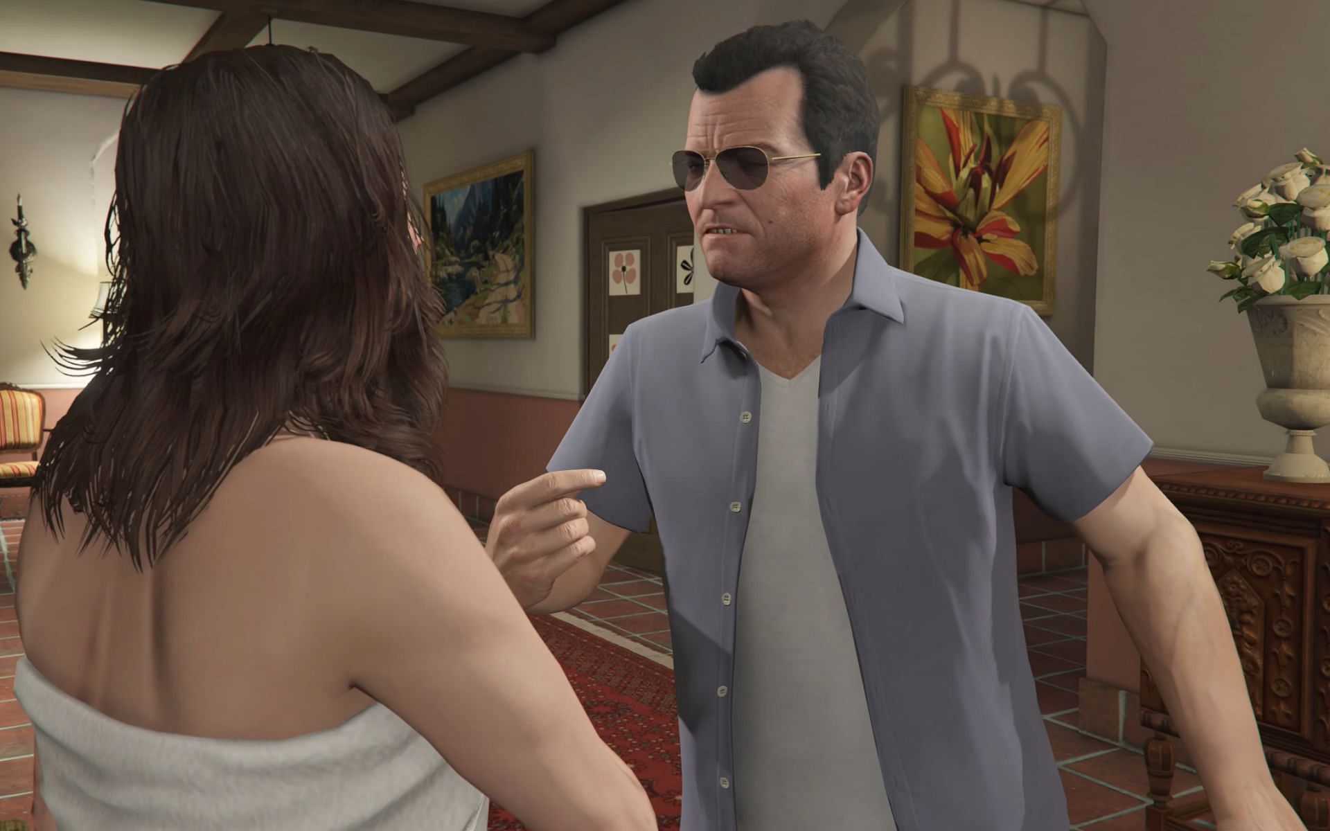 This scene from GTA 5 was a meme in the past (Image via Rockstar Games)
