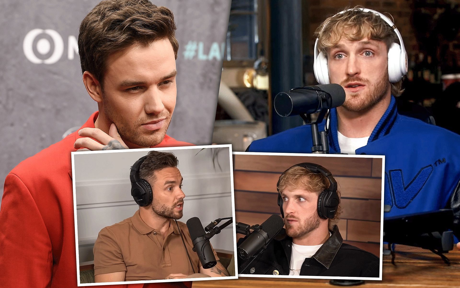 Liam Payne (left), Logan Paul (right) [Images via Impaulsive and True Geordie Podcast on YouTube]
