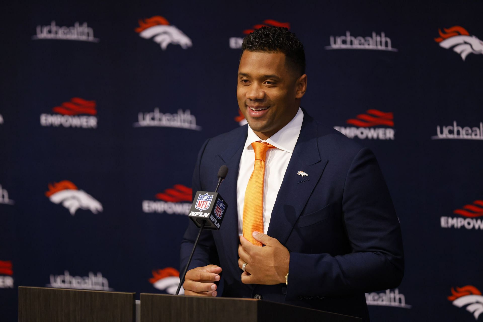 Denver Broncos Introduce Quarterback Russell Wilson