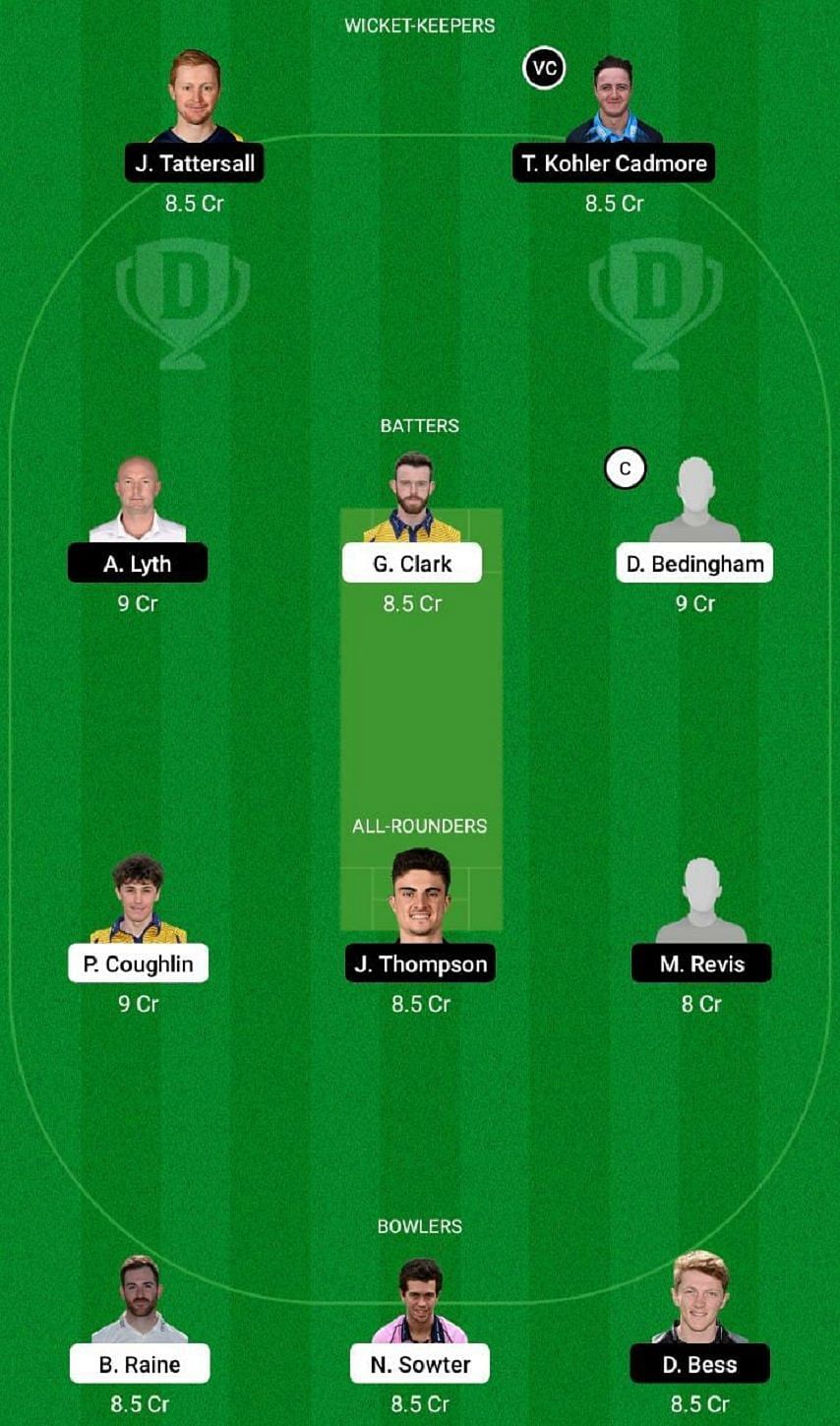 DUR vs YOR Dream11 Fantasy Tip #1 - T20 Blast 2022.