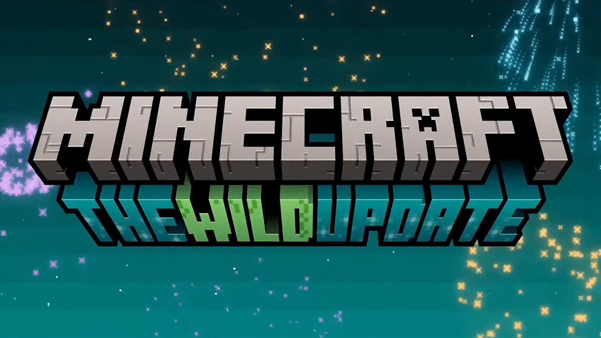 The official logo for The Wild Update (Image via Mojang)