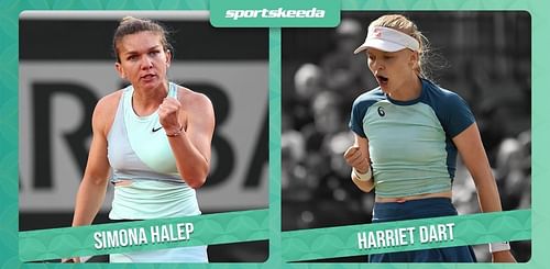 Simona Halep will take on Harriet Dart in the second round of the Birmingham Classic