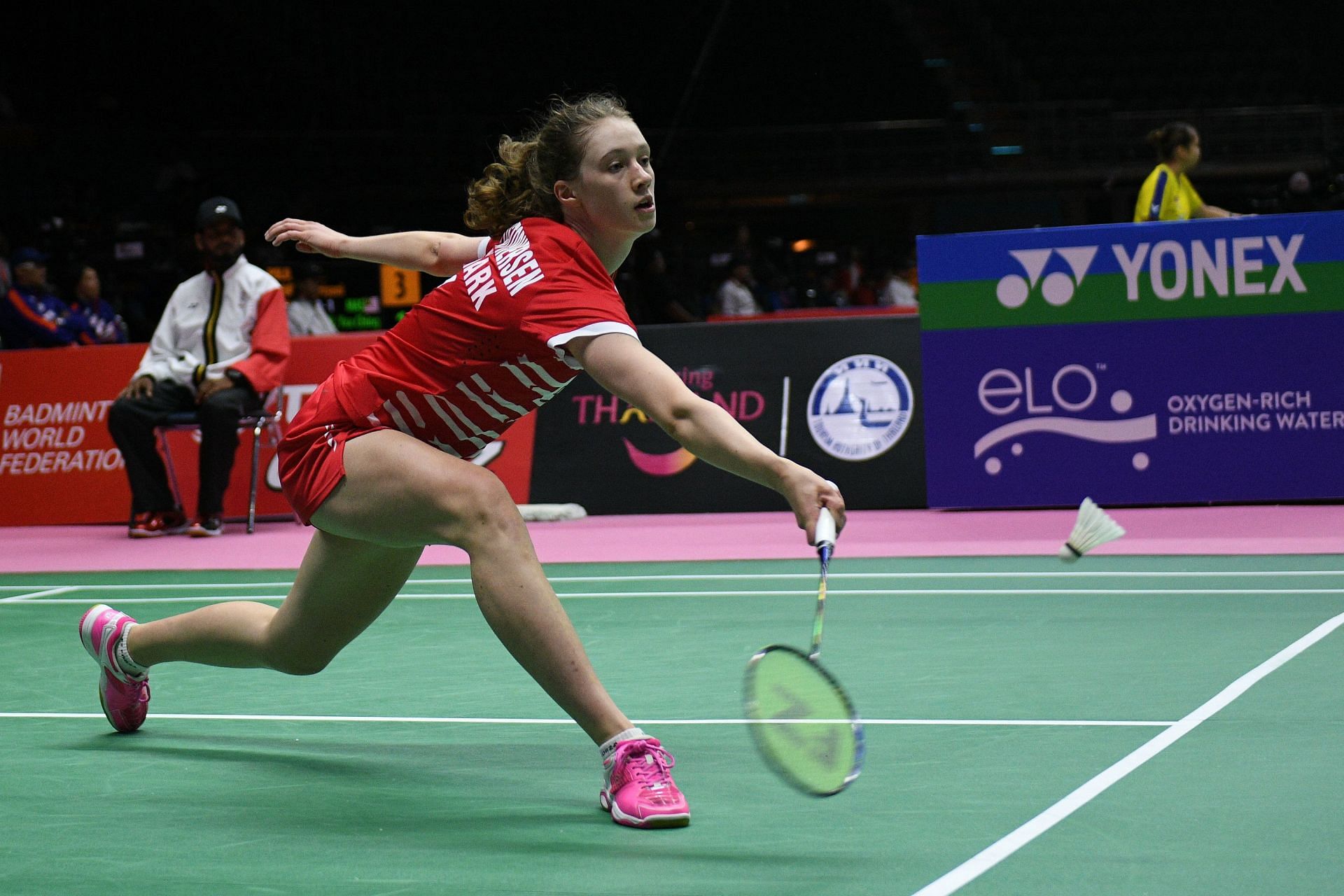 Line Christophersen in action at an earlier edition of the Uber Cup (Image courtesy: Getty Images)