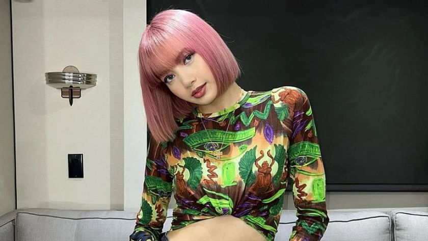 BLACKPINK's Lisa Showed Off Her Red Hair and Bangs