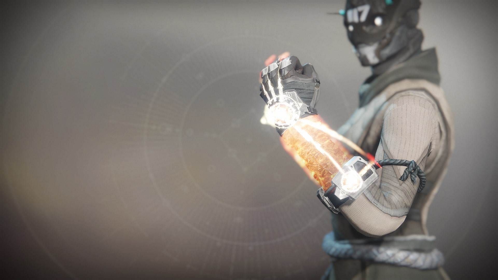 With this exotic, Warlocks have a chance of receiving infinite grenades during activities. (Image via Bungie)