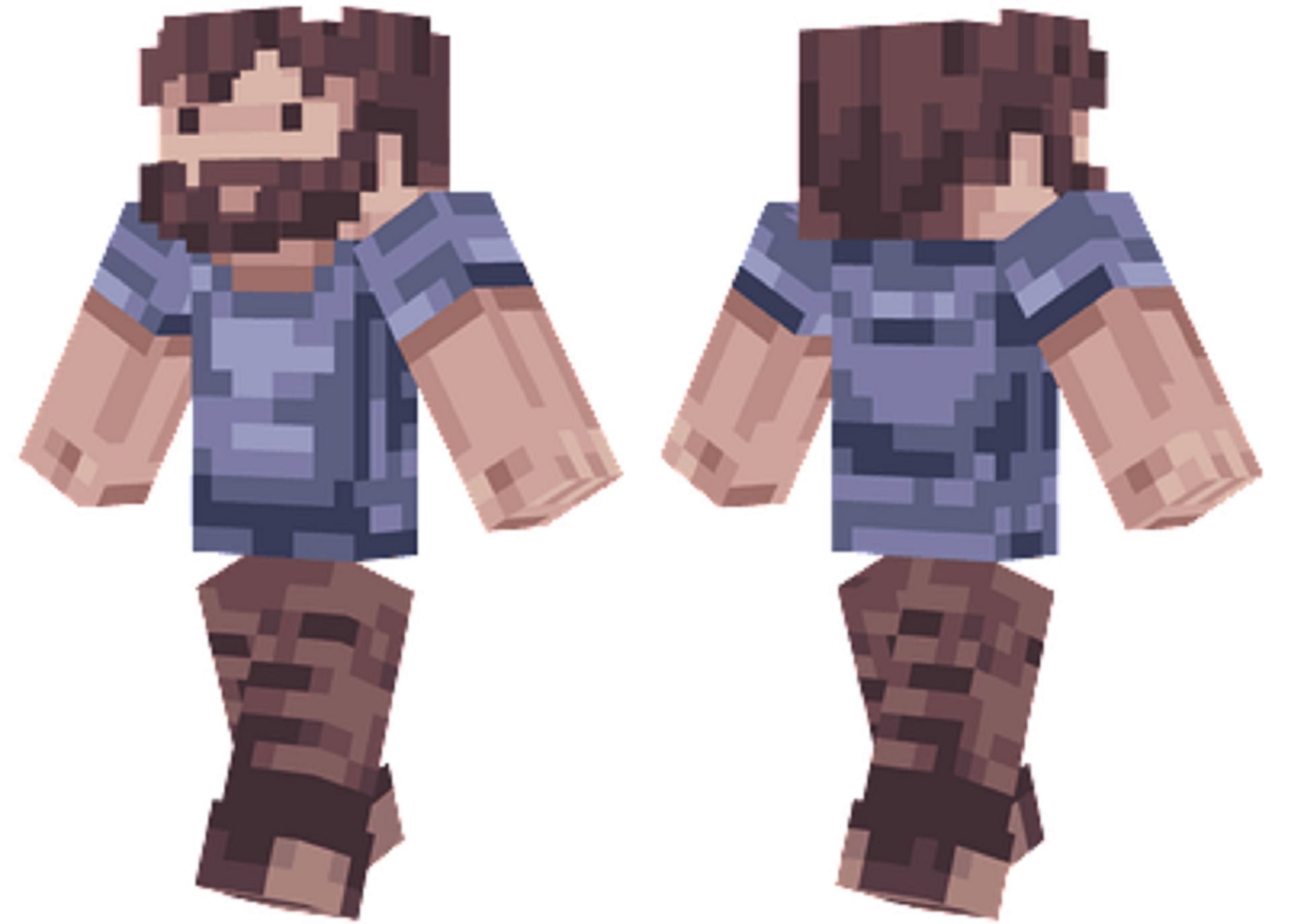 Steve takes on a whole new look with this skin (Image via CornCobDog/MinecraftSkins.net)