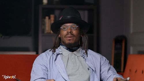 Cam Newton appearing on The Pivot podcast