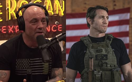 Joe Rogan (left) and Tim Kennedy (right), [via The Joe Rogan Experience / Doug Ladd]